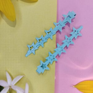 stars hairpins solid color