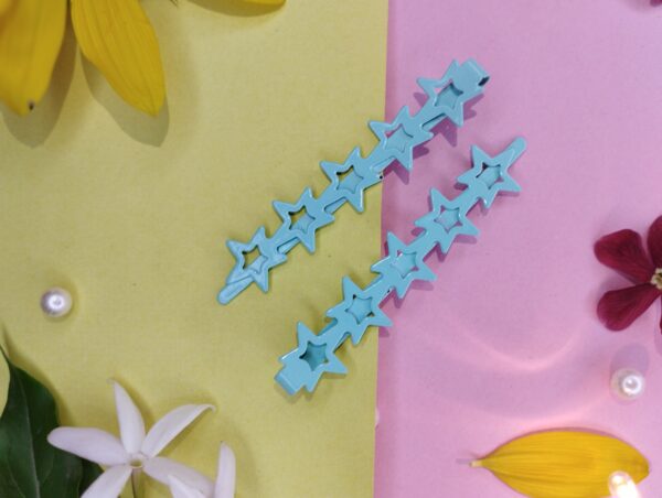 stars hairpins solid color